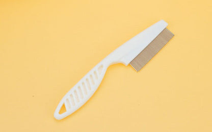 Stainless Steel Pet Flea Removal Comb for Dogs and Cats - Grooming Tool for Short and Long Hair Fur