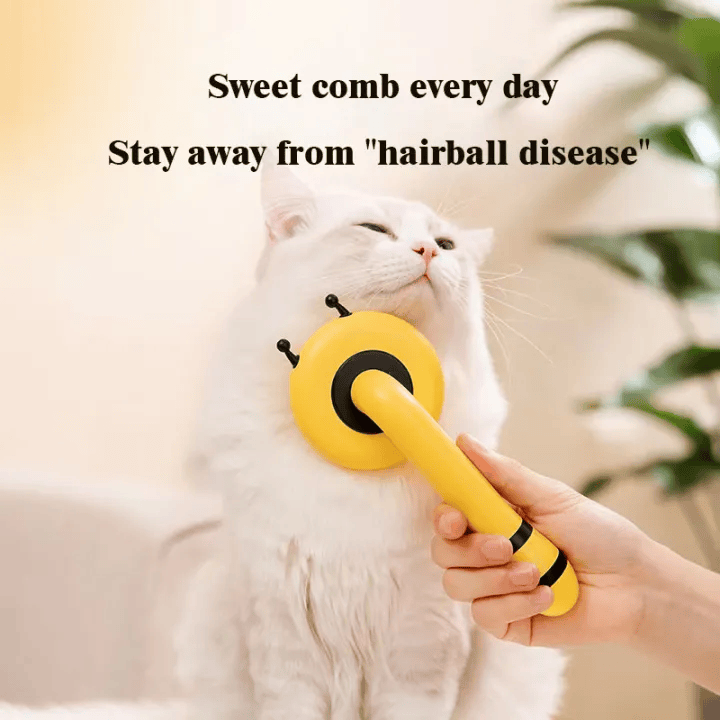 Little Bee Pet Needle Comb One-Click Grooming Handy Tool Cat Dog Hair Remover