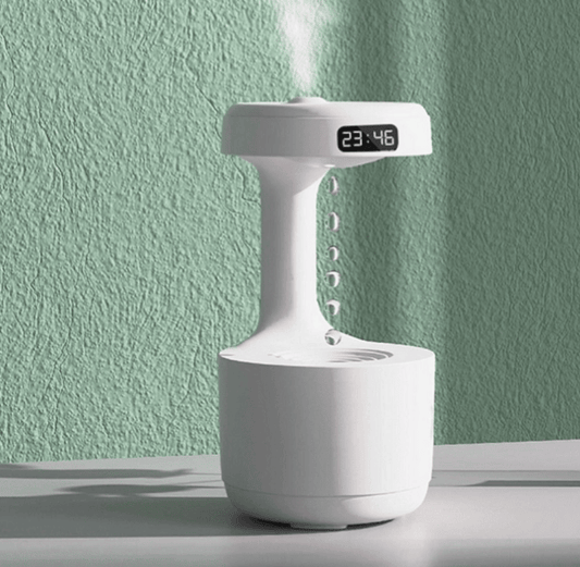 Anti-Gravity Humidifier With Clock Water Drop