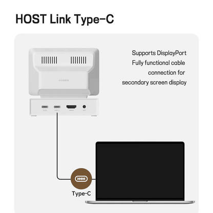 Mini Monitor Secondary Screen USB-C Docking Station