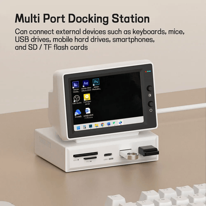 Mini Monitor Secondary Screen USB-C Docking Station