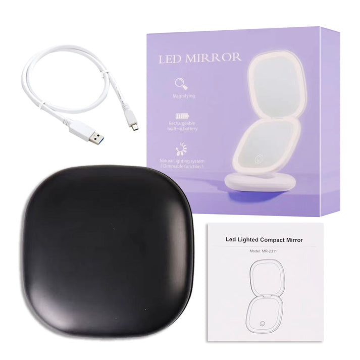 LED Compact Makeup Mirror