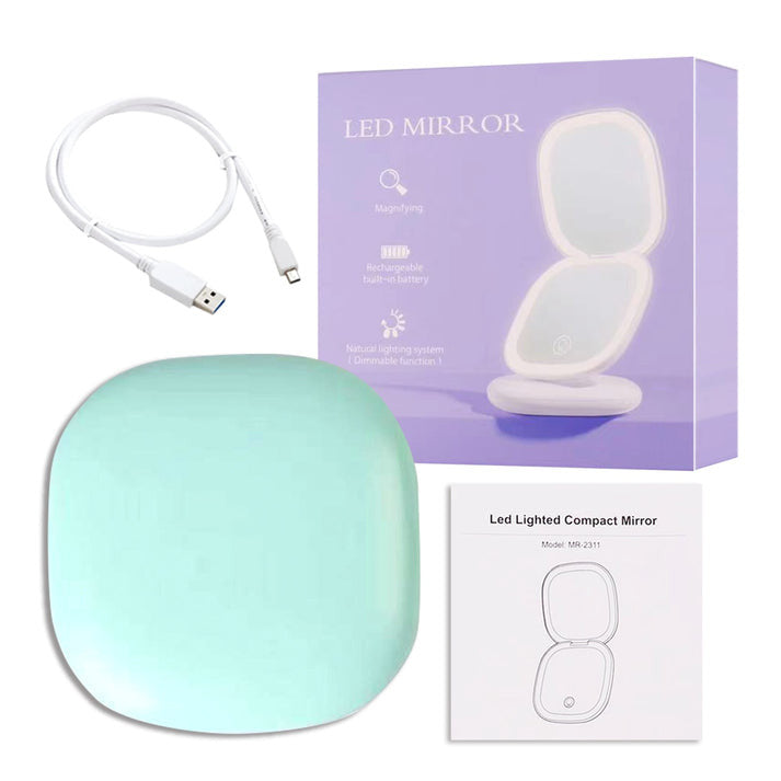 LED Compact Makeup Mirror