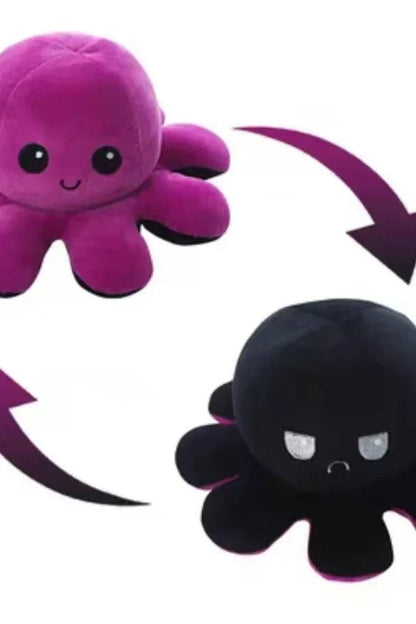 Double-sided Flip-up Mood Octopus doll