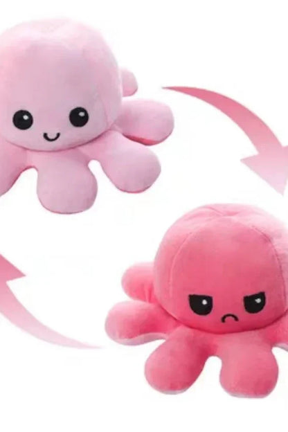 Double-sided Flip-up Mood Octopus doll