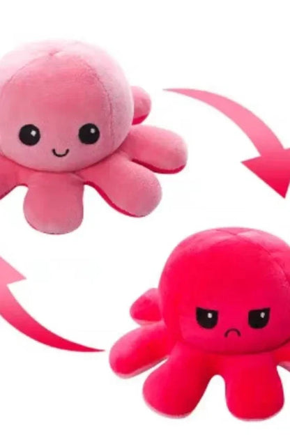 Double-sided Flip-up Mood Octopus doll