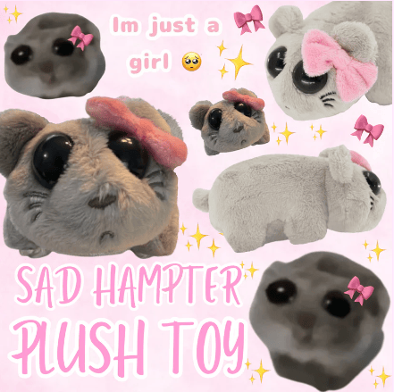 Sad hampter plushy - built in sound