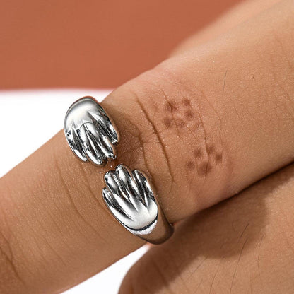 Paw Print Hug Ring